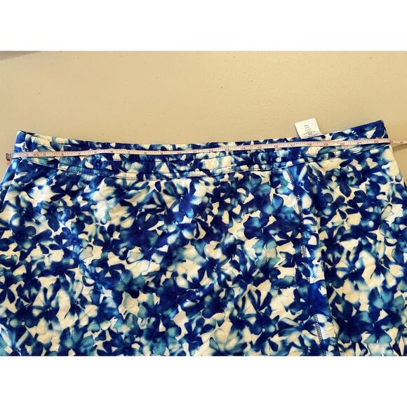 Isaac Mizrahi Soho Petite Quilted Knit Jacquard Skort BLUE NWOT SIZE 2XP - Picture 7 of 10